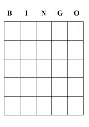 Simple Bingo Template