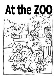 a coloring and activity book about zoo animals