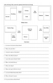 English Worksheet: Direction