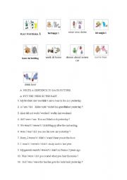 English worksheet: Past Simple Activities - Negative Use
