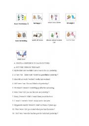 English Worksheet: Past Simple Activities - Negative Use