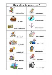 English Worksheet: How often do you...?