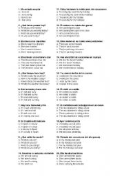 English worksheet: regular verbs in teh past (test 1)