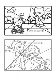 English Worksheet: puzzles