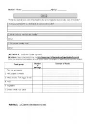 English worksheet: health websearch