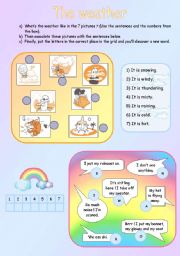 English Worksheet: The weather