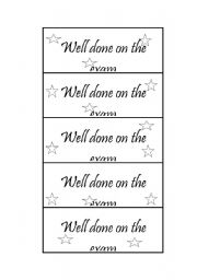 English Worksheet: Test printable tags