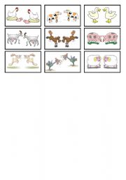 Animal cards (Farm animals) - 
