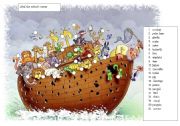 English Worksheet: noahs ark