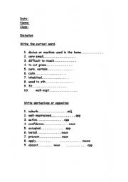 English worksheet: exam