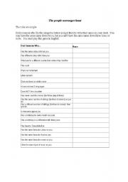 English Worksheet: Fun vocabulary icebreaker!