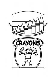 English Worksheet: Crayons