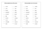 English worksheet: articles