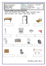 English Worksheet: write the words ( vocabulry )
