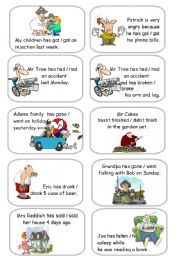 Present Perfect vs Simple Past cards 1