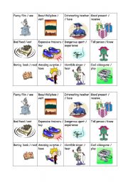 English Worksheet: Oral practise with the superlative and the present perfect