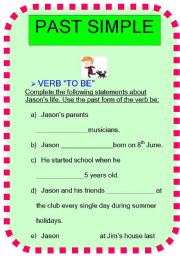 English Worksheet: PAST SIMPLE