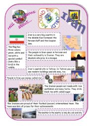 English Worksheet: Iran - an introduction to the country and culture