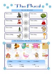 English Worksheet: THE PLURAL