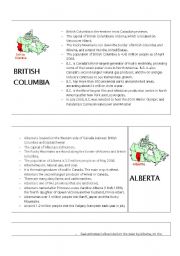 English Worksheet: Canadas Ten Provinces