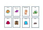 English worksheet: Clothing - Bingo (Part 5)