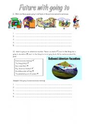 English Worksheet: Future with going to