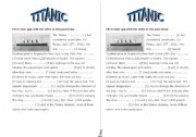 English Worksheet: TITANIC