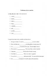 English Worksheet: Prefix