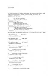 English Worksheet: Countable and uncountable (how much/ how many)