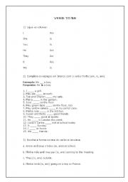 English worksheet: Verb To Be