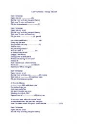 English worksheet: teach with songs 