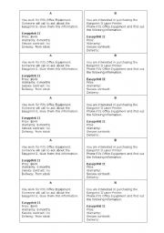 English Worksheet: Speaking about goods