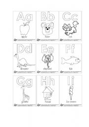 English Worksheet: the alphabet