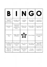 English Worksheet: BINGO (CONDITIONALS)