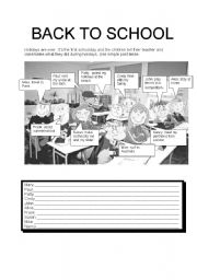 English Worksheet: BACK TO SCHOOL