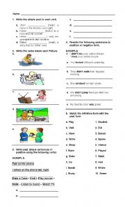 English Worksheet: past simple