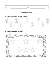 English worksheet: Revision worksheet - 1st / 2nd Grade (2 pages)