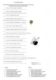 English Worksheet: There is/ There are/ buildings and places