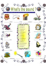 English Worksheet: Whats the sound 