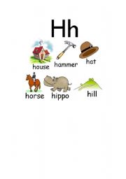 English worksheet: H WORDS