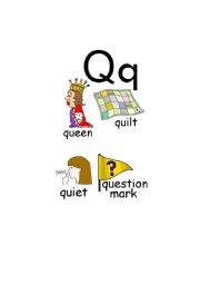 English Worksheet: Q words