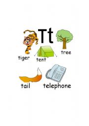 English worksheet: T words