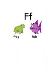 English Worksheet: F words part a