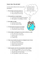 English Worksheet: The Passive Voice