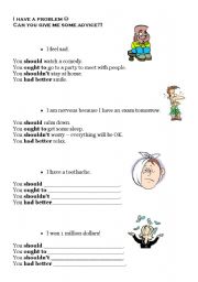 English worksheet: I have a problem