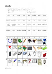 English Worksheet: Office Equipment