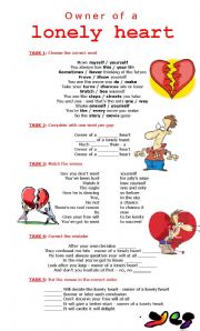 English Worksheet: Song: Owner of a lonely heart - Yes