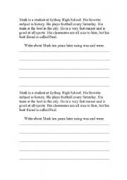 English Worksheet: Be writing worksheet