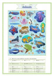 English Worksheet: Animals (part 1)