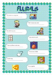 English Worksheet: Plurals 